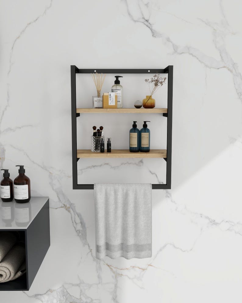 Bathroom Shelf|Towel Rack and Holder|Wall Mounted Rack|Kıtchen Organizer Shelf