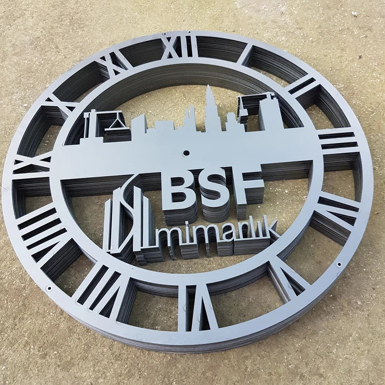 Personalized Metal Wall Clock from Your Logo|Custom Metal Wall Clocks