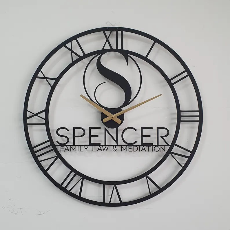 Personalized Metal Wall Clock from Your Logo|Custom Metal Wall Clocks