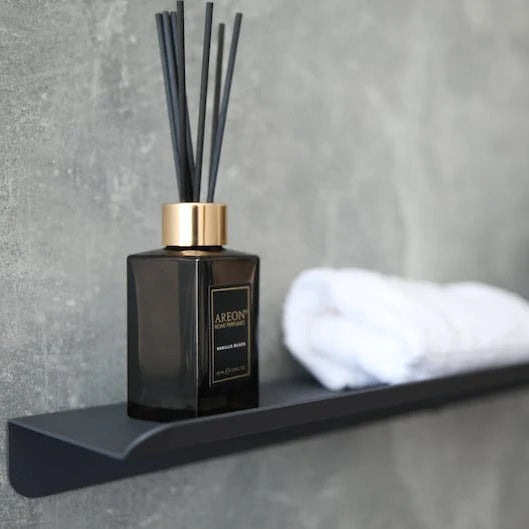 Cosmetic floating shelf in bedroom