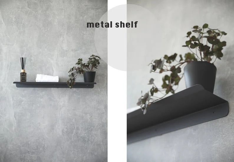 Cosmetic floating shelf in bedroom