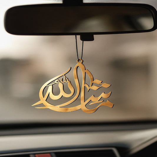 Customized calligraphy car hang