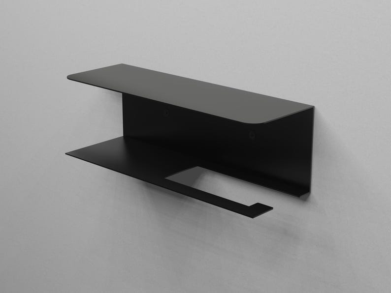 Elegant Gray Wall Mounted Towel Rack|Modern Metal Bathroom Organizer