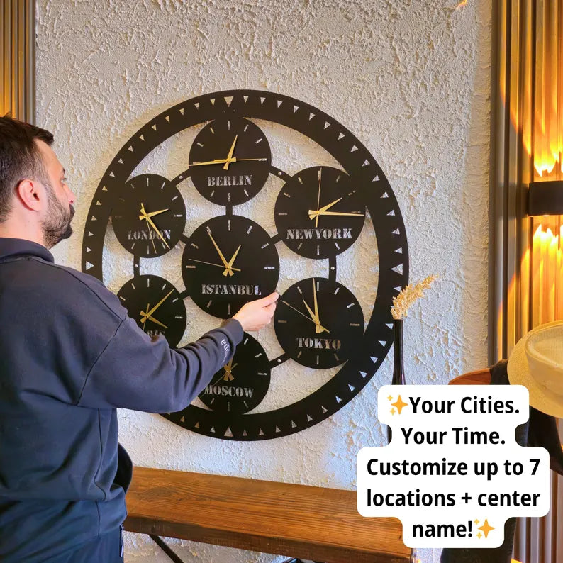 Extra Large Custom Metal Wall Clock, 90cm(35.4") Wall Clock