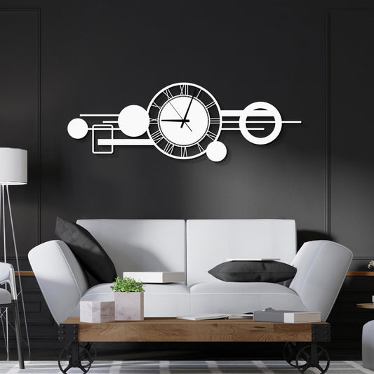 Metal Wall Clock, Large Wall Clock|Minimalist Wall Clock|Home Decor for Wall