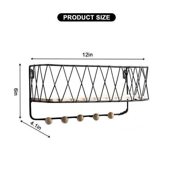 CRISS-CROSS WALL UTILITY SHELF